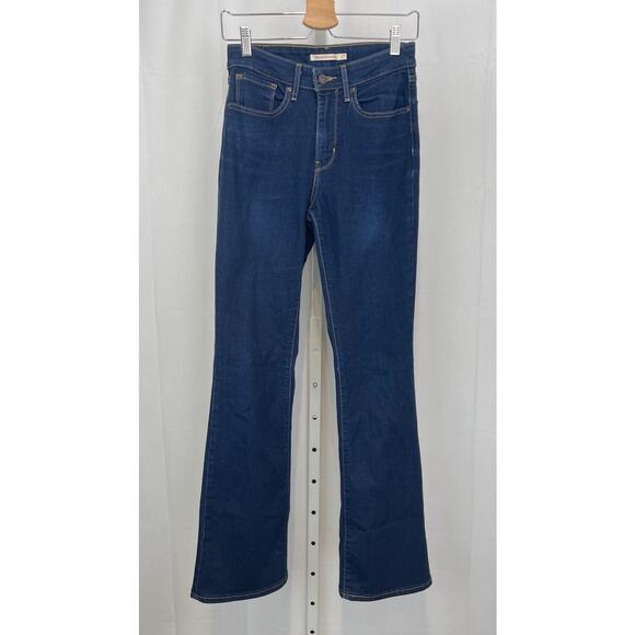 LEVI'S Levis Womens 725 High Rise Bootcut Jeans Slim Leg Zip Fly Blue Size 27 - Picture 1 of 9